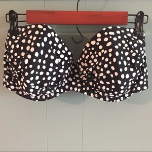 Polka Dot Bandeau/ Halter Bikini Top